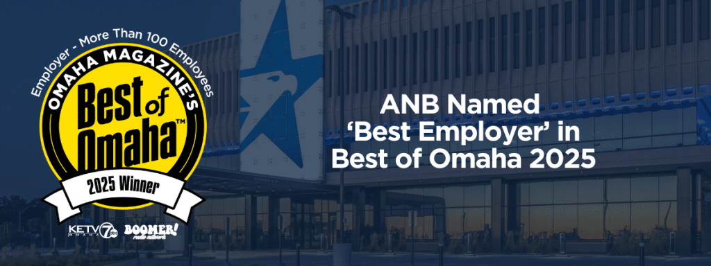 Best of Omaha logo. ANB Named 'Best Employer' in Best of Omaha 2025